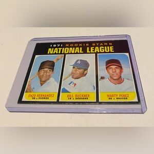 Bill Buckner/Enzo Hernandez/Marty Perez # 529 1971 Topps RC Rookie Baseball